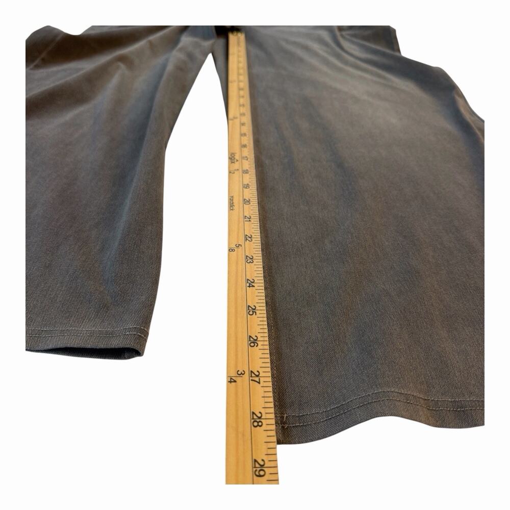 Halara Wide Leg Denim Jeans XL Petite Gray Hi-Rise Pull On Stretch Baggy Pockets - Picture 6 of 9